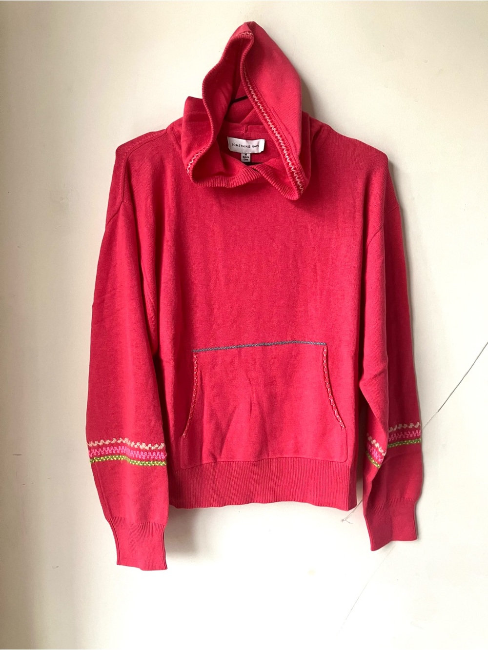 Something Navy sweater hoodie cashmere blend